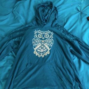 Owl light hoodie